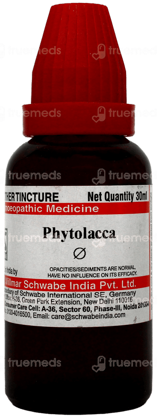 Dr Willmar Schwabe Phytolacca Q Mother Tincture 30Ml