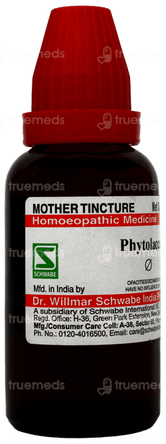 Dr Willmar Schwabe Phytolacca Q Mother Tincture 30Ml