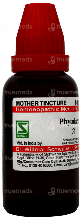 Dr Willmar Schwabe Phytolacca Q Mother Tincture 30Ml