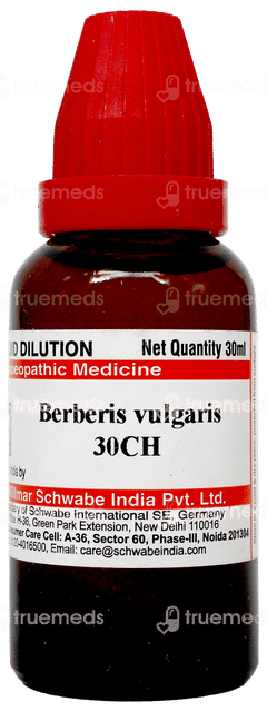 Dr Willmar Schwabe Berberis Vulgaris 30Ch Dilution 30Ml