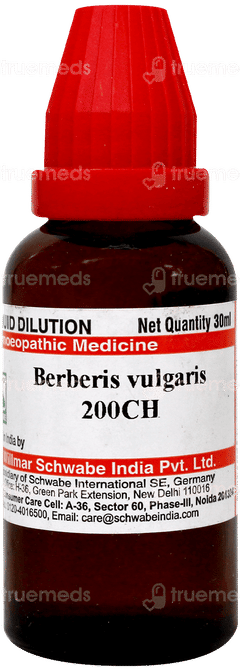 Dr Willmar Schwabe Berberis Vulgaris 200Ch Dilution 30Ml Dr Willmar Schwabe Berberis Vulgaris 200Ch Dilution 30Ml