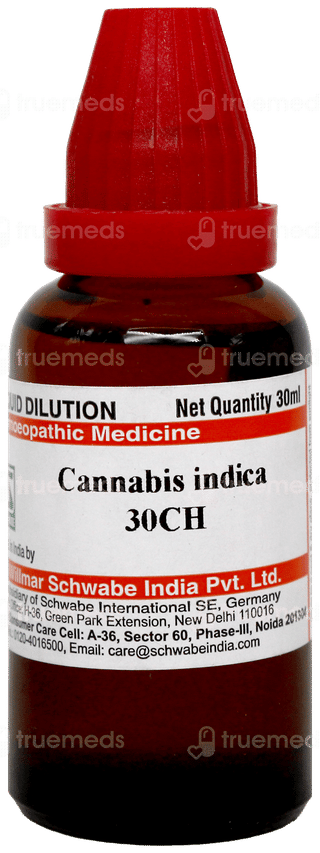 Dr Willmar Schwabe Cannabis Indica 30Ch Dilution 30Ml