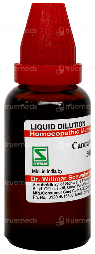 Dr Willmar Schwabe Cannabis Indica 30Ch Dilution 30Ml