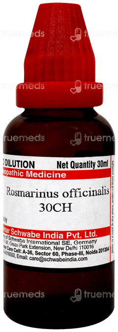 Dr Willmar Schwabe Rosmarinus Officinalis 30ch Dilution 30ml