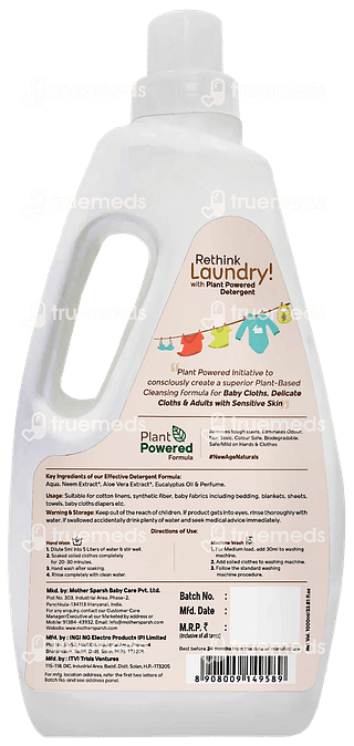 Mother Sparsh Plant Powered Laundry Detergent 1000ml