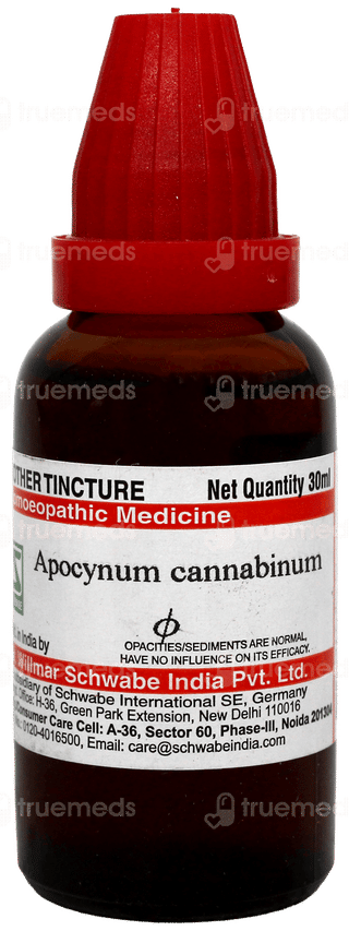 Dr Willmar Schwabe Apocynum Cannabinum Q Mother Tincture 30Ml