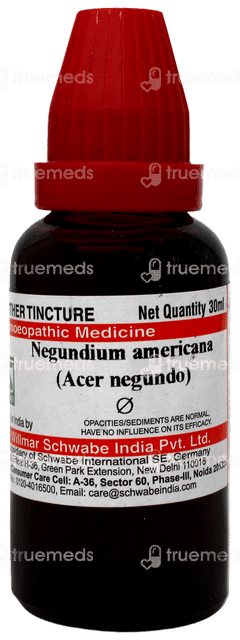 Dr Willmar Schwabe Negundium Americana Acer Negundo Q Mother Tincture 30ml Dr Willmar Schwabe Negundium Americana Acer Negundo Q Mother Tincture 30ml