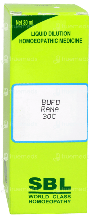 Sbl Bufo Rana 30c Dilution 30ml