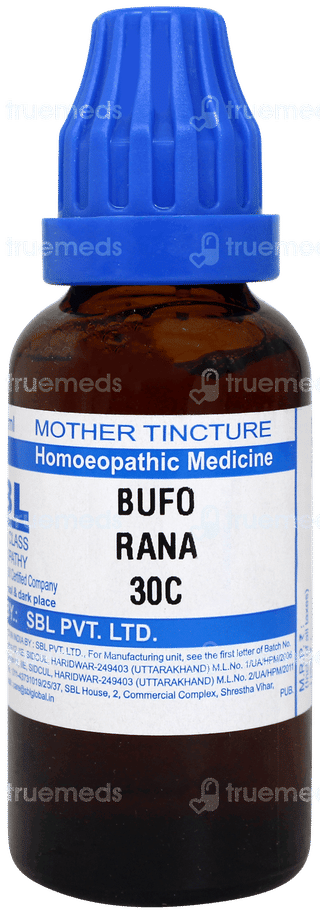 Sbl Bufo Rana 30c Dilution 30ml
