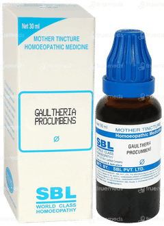 Sbl Gaultheria Procumbens Q Mother Tincture 30ml
