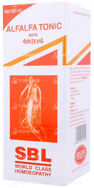 Sbl Alfalfa With Ginseng Tonic 500ml