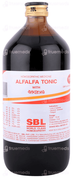 Sbl Alfalfa With Ginseng Tonic 500ml