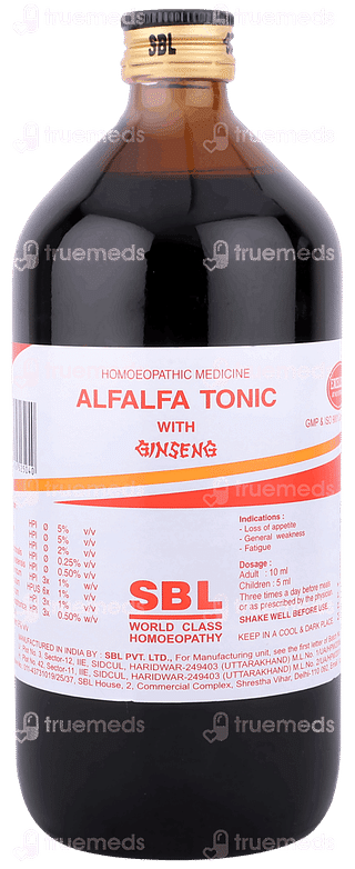 Sbl Alfalfa With Ginseng Tonic 500ml