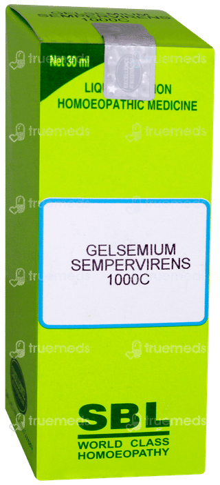 Sbl Gelsemium Sempervirens 1000c Dilution 30ml