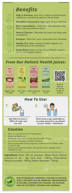 Sri Sri Tattva Wheat Grass No Added Sugar Juice 1 L