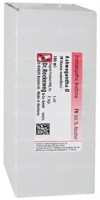 Dr Reckeweg Ashwagandha Q Mother Tincture 100ml