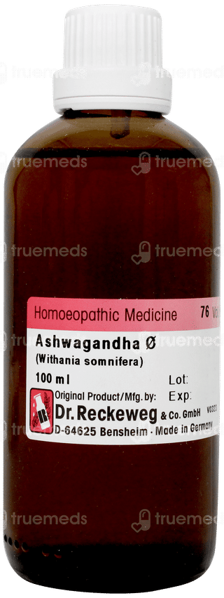 Dr Reckeweg Ashwagandha Q Mother Tincture 100ml