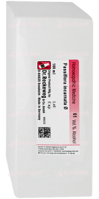 Dr Reckeweg Passiflora Inc Q Mother Tincture 100ml