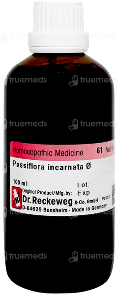 Dr Reckeweg Passiflora Inc Q Mother Tincture 100ml