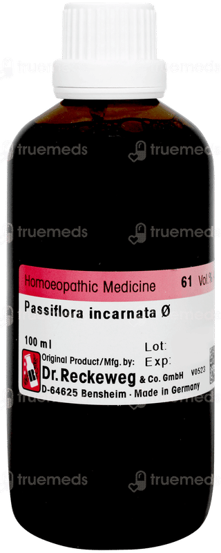 Dr Reckeweg Passiflora Inc Q Mother Tincture 100ml