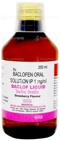 Baclof Strawberry Flavour Liquid 200ml