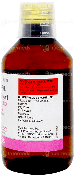 Baclof Strawberry Flavour Liquid 200ml