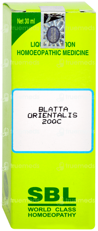 Sbl Blatta Orientalis 200c Dilution 30ml