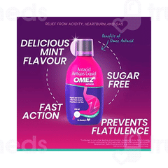 Omez Antacid Mint Flavour Sugar Free Liquid 200Ml