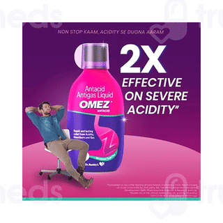 Omez Antacid Mint Flavour Sugar Free Liquid 200Ml
