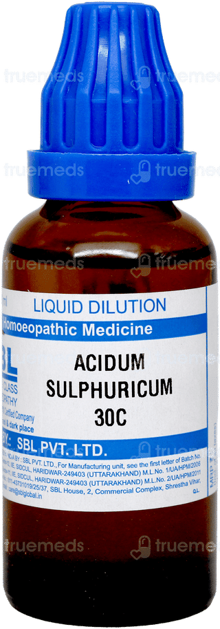 Sbl Acidum Sulphuricum 30c Dilution 30ml