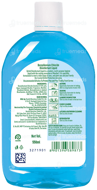 Dettol  Menthol Cool Disinfectant Liquid 550ml