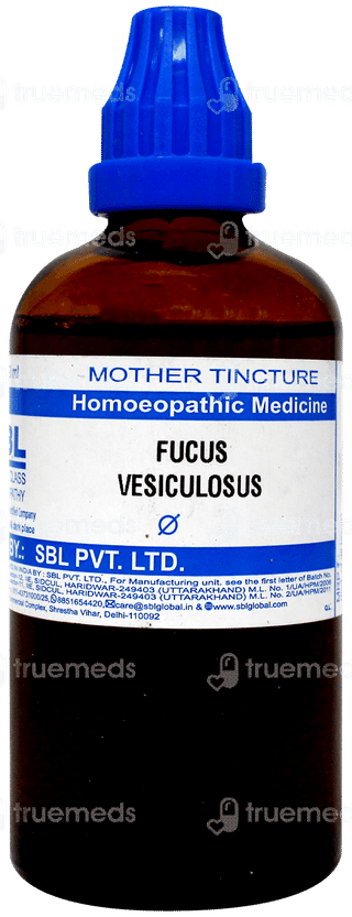 Sbl Fucus Vesiculosus Q Mother Tincture 100ml