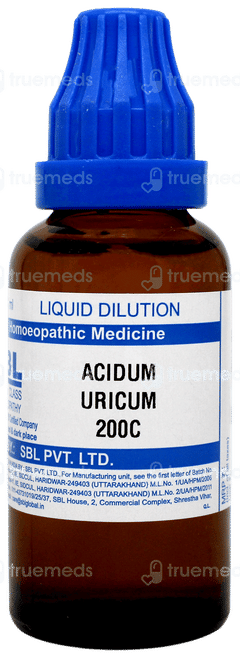 Sbl Acidum Uricum 200c Dilution 30ml Sbl Acidum Uricum 200c Dilution 30ml