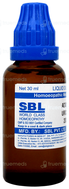 Sbl Acidum Uricum 200c Dilution 30ml Sbl Acidum Uricum 200c Dilution 30ml