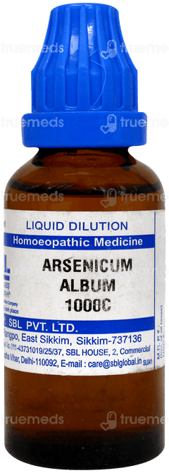 Sbl Arsenicum Album 1000C Dilution 30Ml
