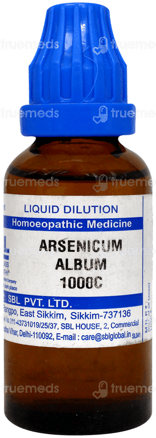 Sbl Arsenicum Album 1000C Dilution 30Ml