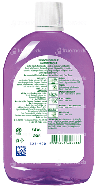 Dettol Multi Purpose Disinfectant Lavender Blossom Liquid 550ml