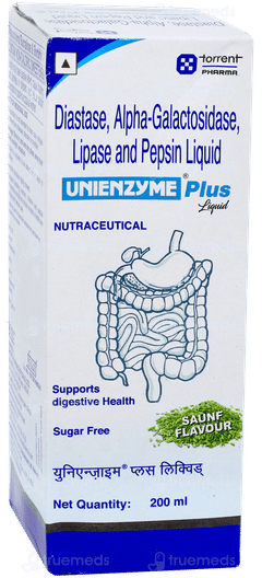 Unienzyme Plus Saunf Flavour Sugar Free Liquid 200ml