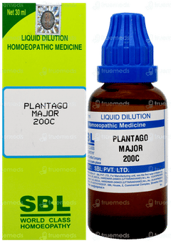 Sbl Plantago Major 200c Dilution 30ml Sbl Plantago Major 200c Dilution 30ml