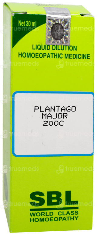 Sbl Plantago Major 200c Dilution 30ml