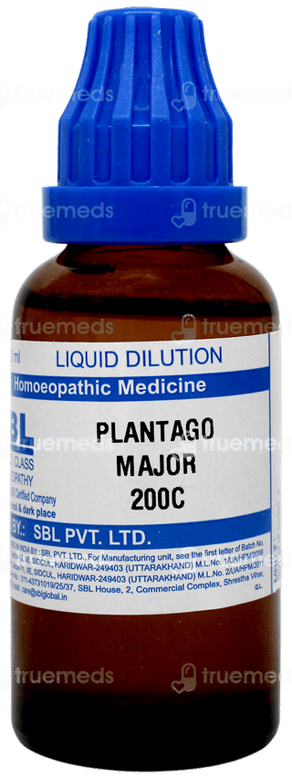 Sbl Plantago Major 200c Dilution 30ml