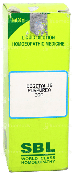 Sbl Digitalis Purpurea 30c Dilution 30ml Sbl Digitalis Purpurea 30c Dilution 30ml