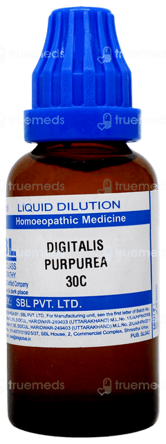 Sbl Digitalis Purpurea 30c Dilution 30ml Sbl Digitalis Purpurea 30c Dilution 30ml