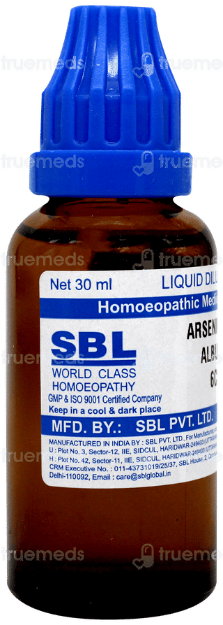 Sbl Arsenicum Album 6c Dilution 30ml