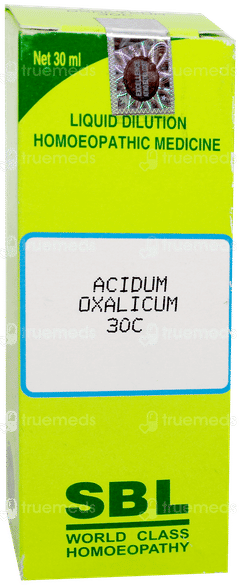 Sbl Acidum Oxalicum 30c Dilution 30ml