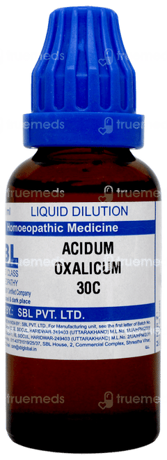 Sbl Acidum Oxalicum 30c Dilution 30ml