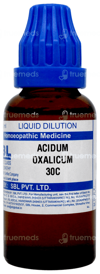 Sbl Acidum Oxalicum 30c Dilution 30ml