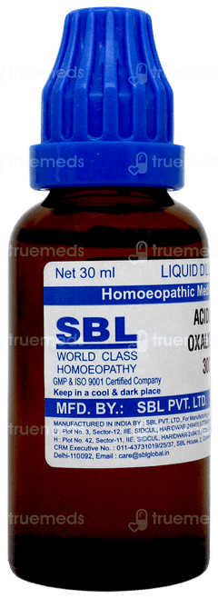 Sbl Acidum Oxalicum 30c Dilution 30ml