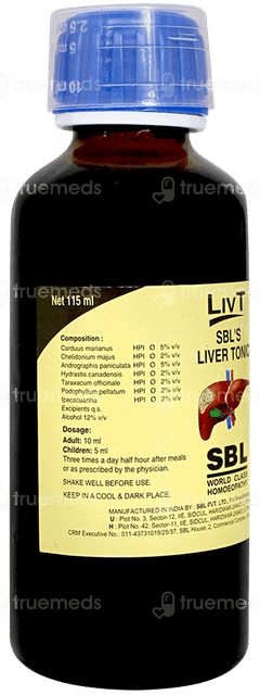 Sbl Liv T Liver Tonic 115ml