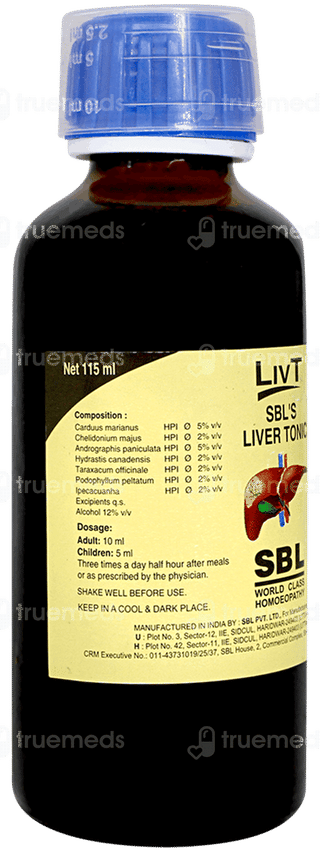 Sbl Liv T Liver Tonic 115ml